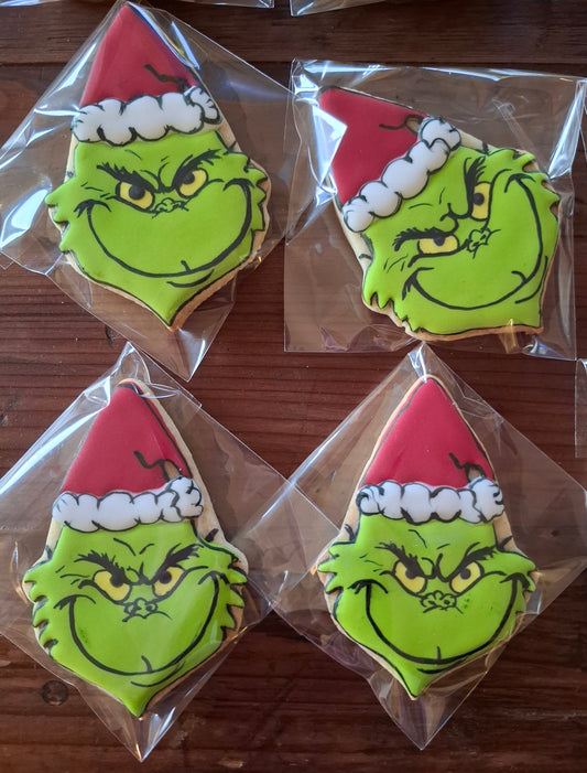 ICED GRINCH COOKIES