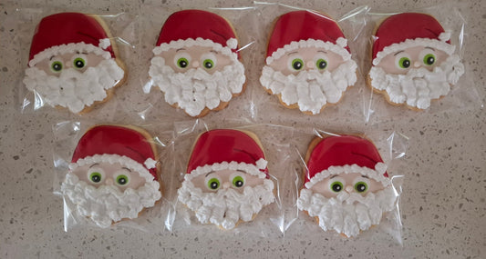 ICED SANTA FACE COOKIES
