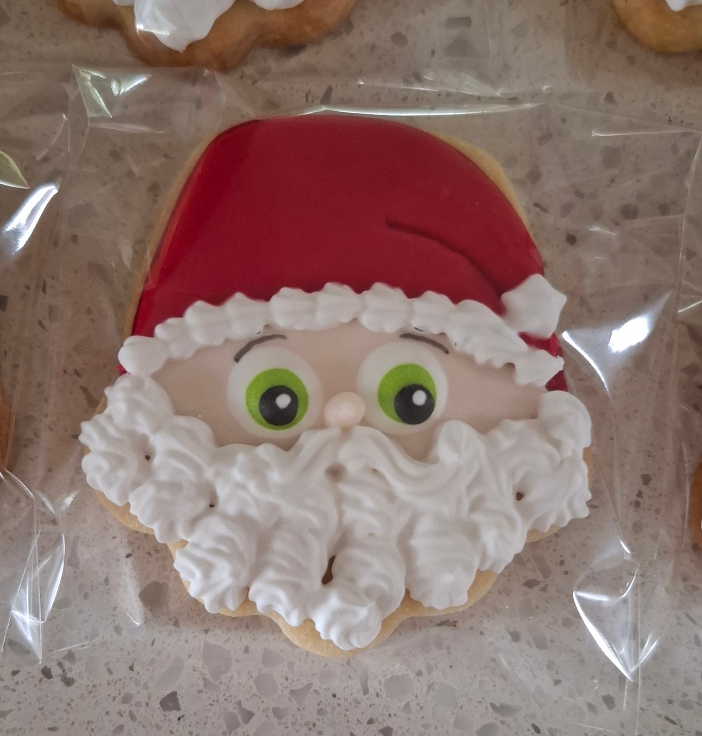 ICED SANTA FACE COOKIES